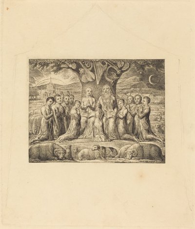 Jób és családja alkotó: William Blake
