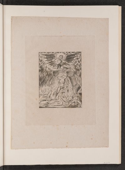 Jób fiai és lányai, akiket elborított a Sátán, 1825. alkotó: William Blake