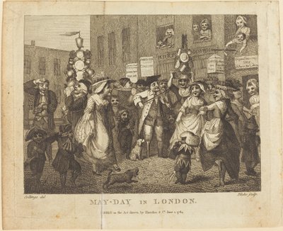 Május elseje Londonban, 1784. alkotó: William Blake