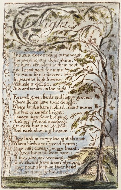 Éjszaka, 1789 alkotó: William Blake