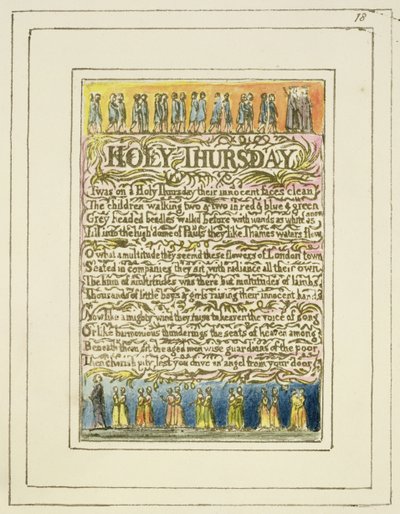P.124-1950.pt18 Nagycsütörtök: 18. lemez a Songs of Inocence and of Experience-ből (R példány) 1802-08 körül (rézkarc, tinta és wc) alkotó: William Blake