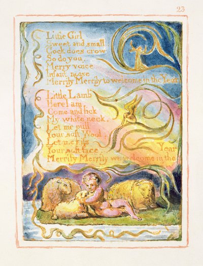 P.125-1950.pt23 Tavasz (folyt.): 23. lemez a Songs of Innocence and of Experience-ből (AA másolat) 1815-26 körül (rézkarc, tinta és wc) alkotó: William Blake