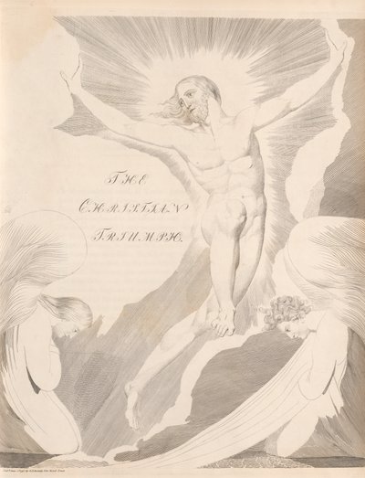 31. tábla (65. oldal): [Negyedik éjszaka] „A/KERESZTÉNY/ GYŐZEM” alkotó: William Blake