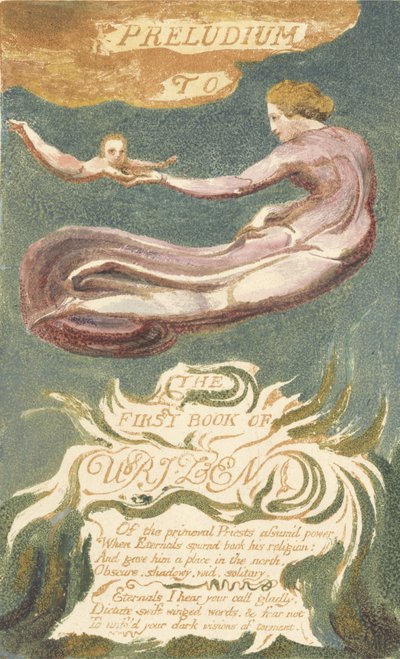 "Preludium to the Book of Urizen", 2. lemez a "The First Book of Urizen"-ből alkotó: William Blake