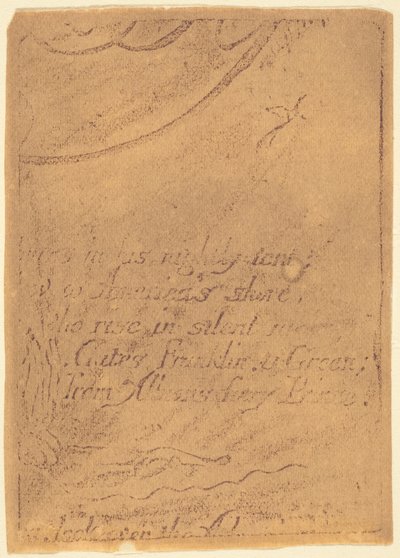 Neudruck von Fragment einer stornierten Platte für "Eine Prophezeiung" alkotó: William Blake