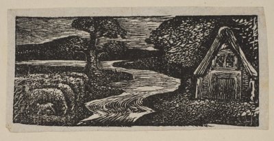 Sabrinas Silvery Flood, a Thorntons Pastorals of Vergil-ből, 1821. alkotó: William Blake