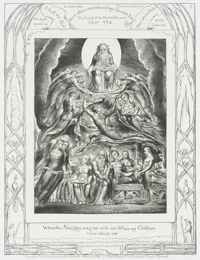 Sátán megjelenik Isten előtt alkotó: William Blake