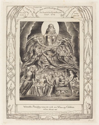 Sátán Isten trónja előtt alkotó: William Blake