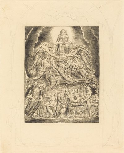 Sátán Isten trónja előtt alkotó: William Blake