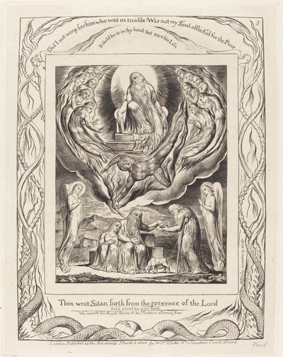 A Sátán az Úr jelenlétéből kilép alkotó: William Blake