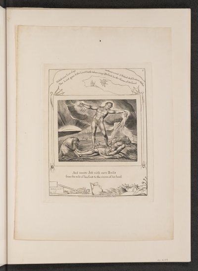 A sátán felforrósodik a munkában alkotó: William Blake