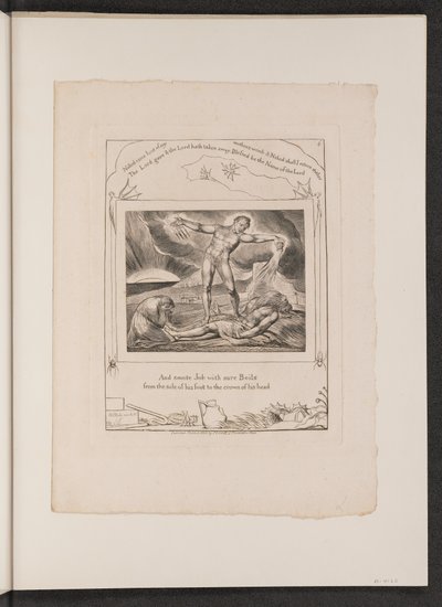 A Sátán megsemmisíti az állást, 1825. alkotó: William Blake