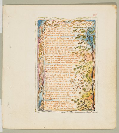Songs of Inocence and of Experience: On Others Sorrow, kb. 1825. alkotó: William Blake