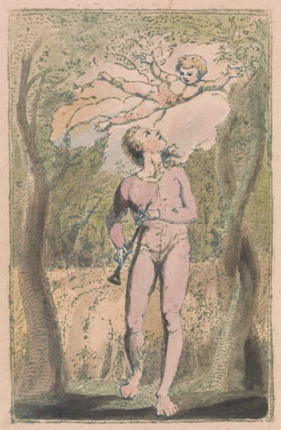 Songs of Inocence and of Experience, 1. tábla, Inocence Frontispiece (Bentley 2) alkotó: William Blake