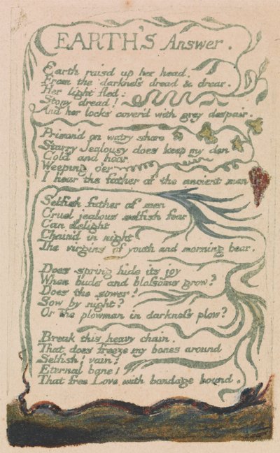 Songs of Inocence and of Experience, 35. tábla, "Earth