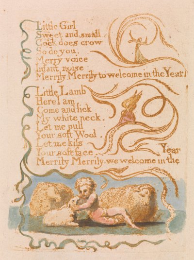 Frühling (Tafel 26) alkotó: William Blake
