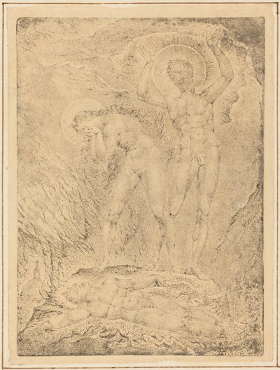 The Chaining of Ork alkotó: William Blake