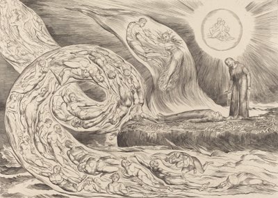 A Vágyók köre: Paolo és Francesca, 1827. alkotó: William Blake