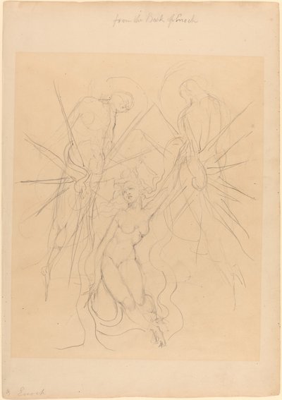 Az angyalok alászállása az emberek egyik lányához alkotó: William Blake