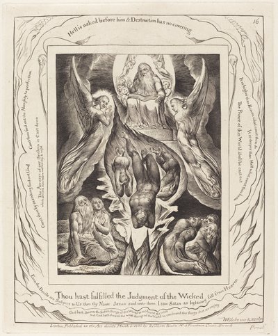 A Sátán bukása alkotó: William Blake