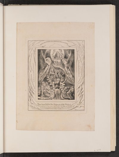 A Sátán bukása, 1825. alkotó: William Blake