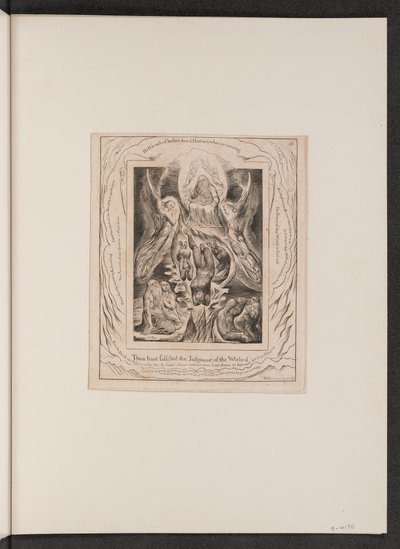 A Sátán bukása, 1825. alkotó: William Blake