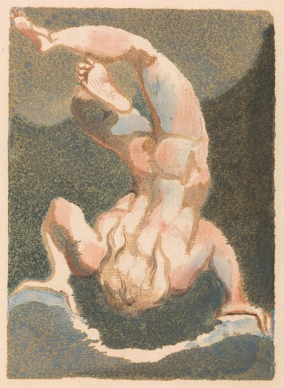 Urizen első könyve, 14. tábla (Bentley 14.) alkotó: William Blake