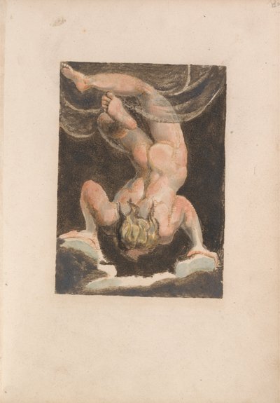 Urizen első könyve, 15. tábla (Bentley 14.) alkotó: William Blake