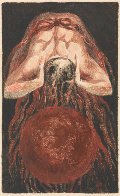Urizen első könyve, 16. tábla (Bentley 17.) alkotó: William Blake