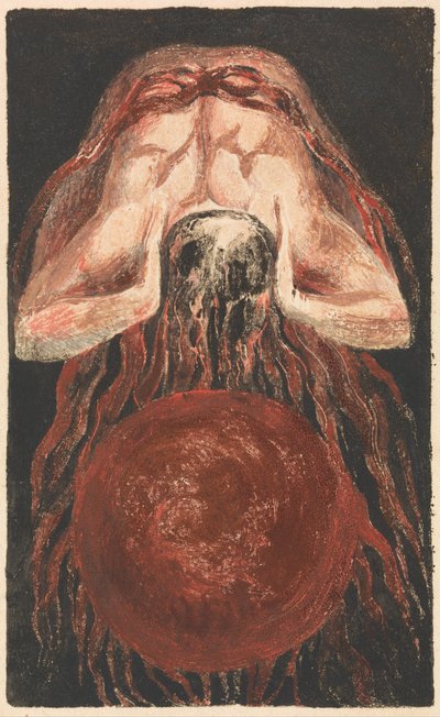 Urizen első könyve, 16. tábla (Bentley 17.) alkotó: William Blake