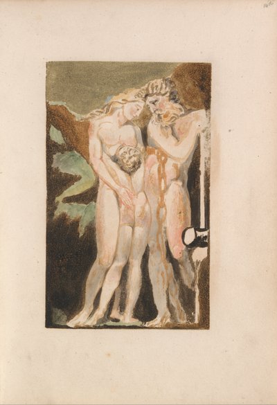 Urizen első könyve, 18. tábla (Bentley 21.) alkotó: William Blake