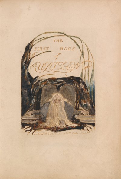 Urizen első könyve, 1. tábla alkotó: William Blake