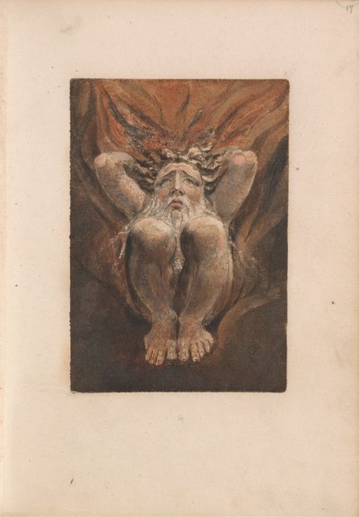 Urizen első könyve, 21. tábla (Bentley 16.) alkotó: William Blake