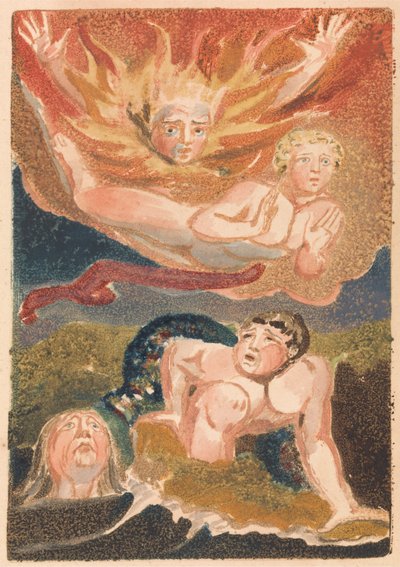 Urizen első könyve, 22. tábla (Bentley 24.) alkotó: William Blake