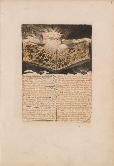 Urizen első könyve, 8. lemez, Az élő alkotásokban megjelenik ... (Bentley 5) alkotó: William Blake