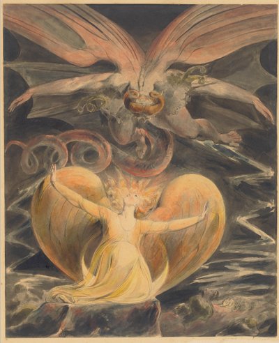 A Nagy Vörös Sárkány és a Napba öltözött nő alkotó: William Blake