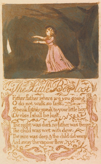 Der kleine verlorene Junge (Platte 20) alkotó: William Blake