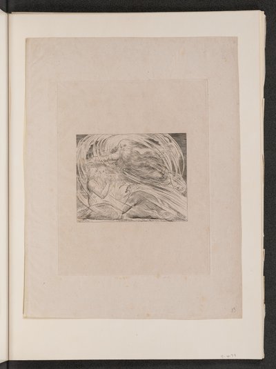 Az Úr válaszol Jóbnak a forgószélből, 1825. alkotó: William Blake