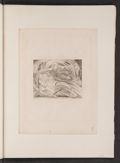 Az Úr válaszol Jóbnak a forgószélből, 1825. alkotó: William Blake