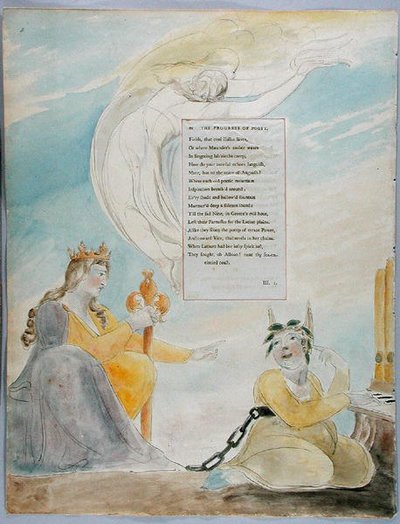 „The Progress of Poesy”, 48. terv a „The Poems of Thomas Gray”-ből alkotó: William Blake