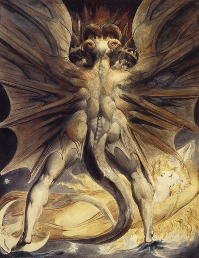 A Vörös Sárkány és a Napba öltözött nő, kb. 1802-1805 alkotó: William Blake