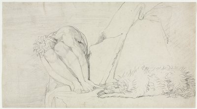 Egyedül a halál gondolata, a félelem pusztít, c. 1795. alkotó: William Blake
