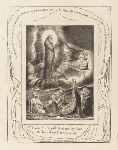 Elifáz látomása alkotó: William Blake