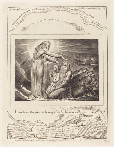 Isten látomása, 1825. alkotó: William Blake