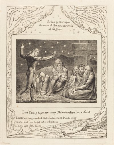 Elihu haragja alkotó: William Blake