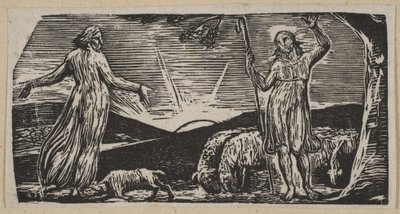 Thenot Remonstrates With Colinet, Thorntons Pastorals of Vergil, 1821-ből. alkotó: William Blake