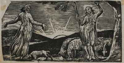 Thenot Remonstrates Colinet-vel, Vergilius pásztoraiból alkotó: William Blake