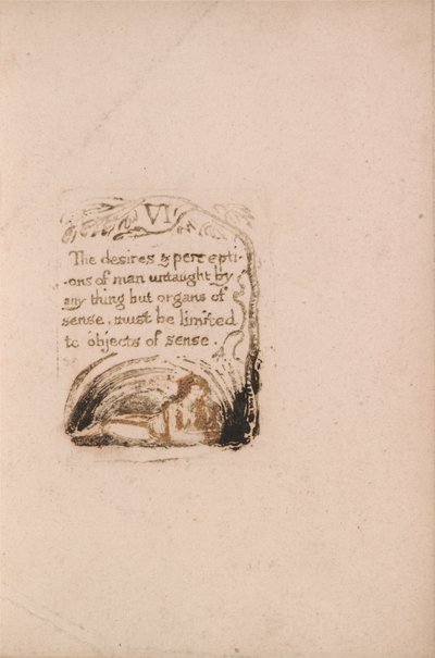 Nincs természetes vallás, 8. tábla, VI. A vágyak és felfogások. . . . (Bentley A9) alkotó: William Blake