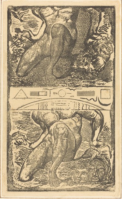 Ismeretlen téma (Hagyd, hogy felnéz az égbe, és nevessen a fényes levegőben) alkotó: William Blake