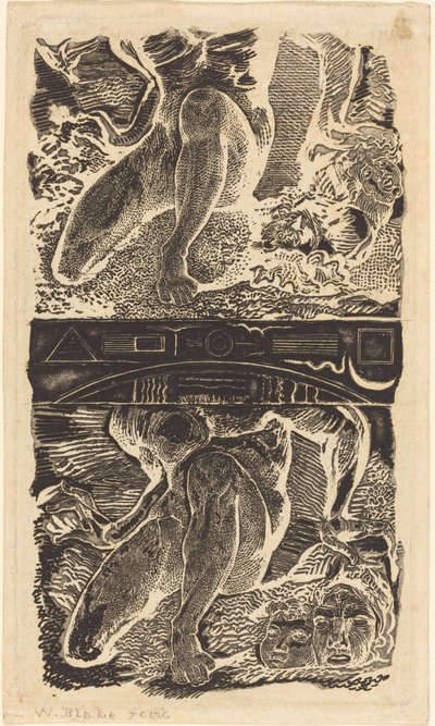 Ismeretlen téma Hadd nézzen fel a mennybe, és nevessen a fényes levegőben, esetleg c. 1805. alkotó: William Blake